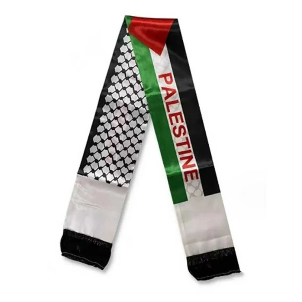 Palestine Double-Sided Flag Scarf / Keffiyeh Shawl OS